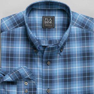 Jos. A.Bank Traveler Collection Tailored Fit Button-Down Collar  Sport shirt